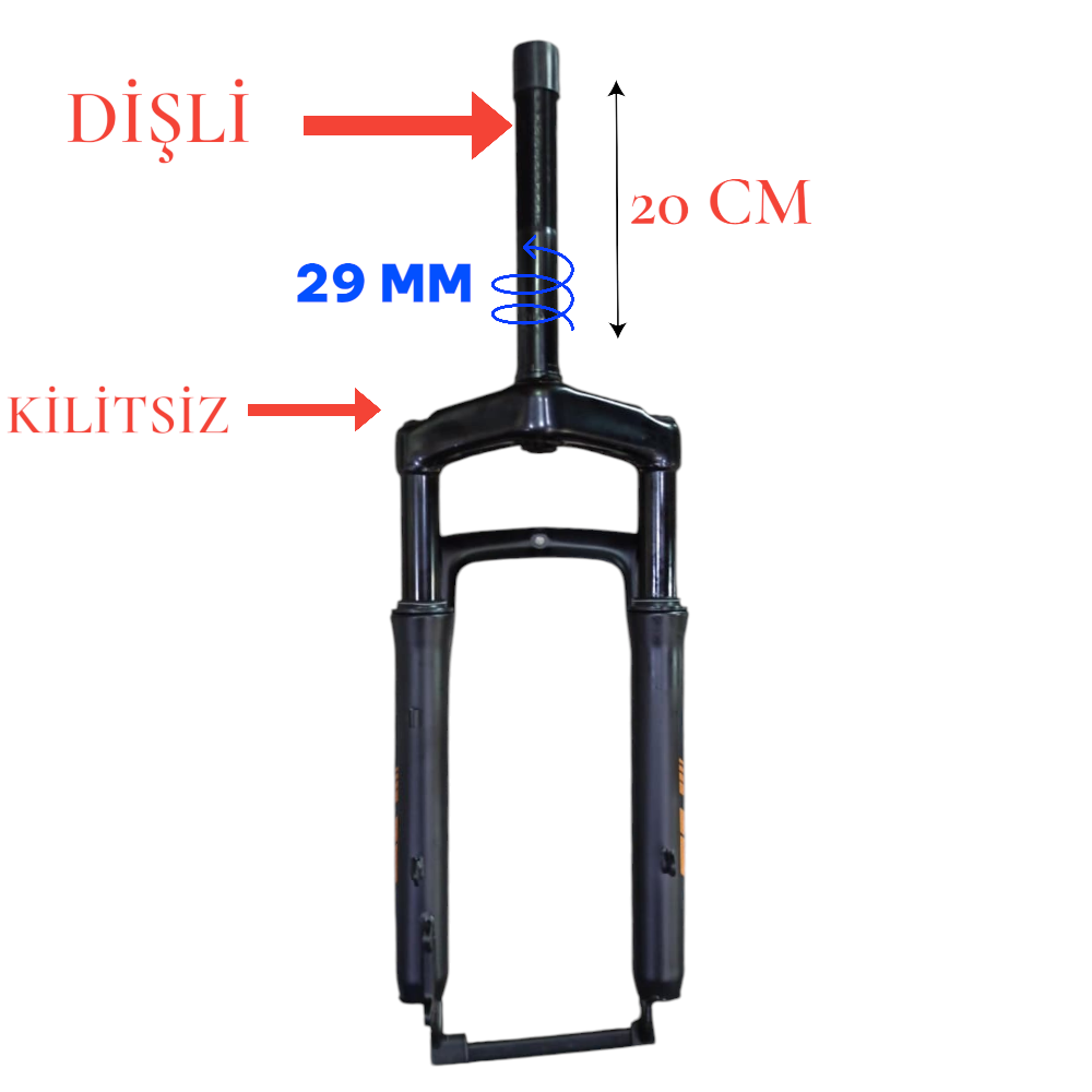 FAT BİKE 20 X 4.00 AMORTİSÖRLÜ MAŞA DİŞLİ - OVERSİZ
