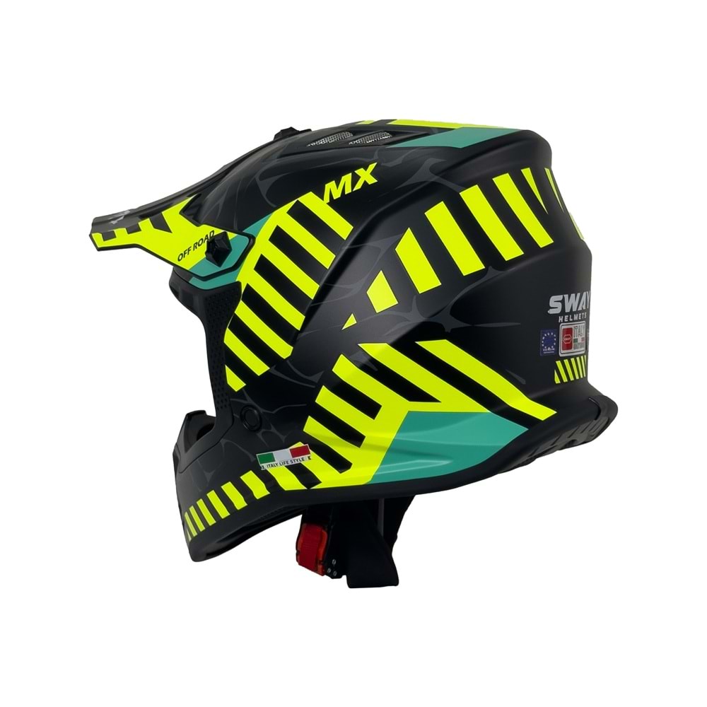 SWAY 618 ÇOCUK CROSS KASK ALERT - SARI - L