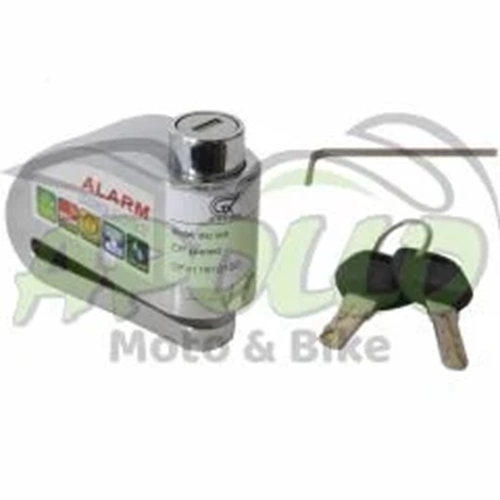 MOTOSOİKLET DİSK KİLİDİ ALARIMLI NİKEL - A KALİTE