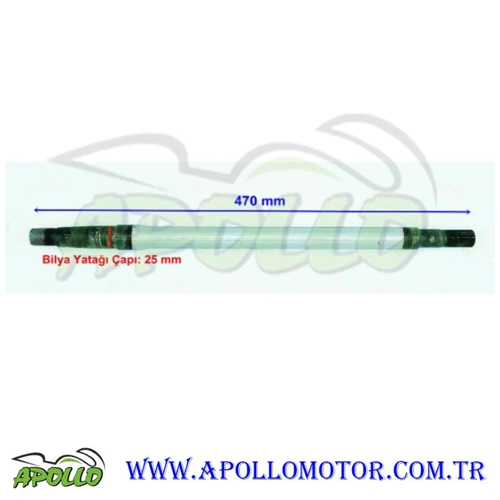 E-BİKE KASALI AKIS MİLİ 18 DİŞ 47 CM