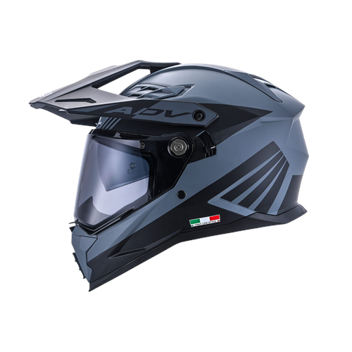 SWAY X65 CROSS KASK CAMLI GÜNEŞ VİZÖRLÜ AERO GRİ - XL BEDEN