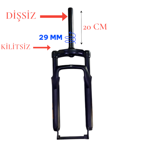 FAT BİKE 20 X 4.00 AMORTİSÖRLÜ MAŞA DİŞSİZ - OVERSİZ