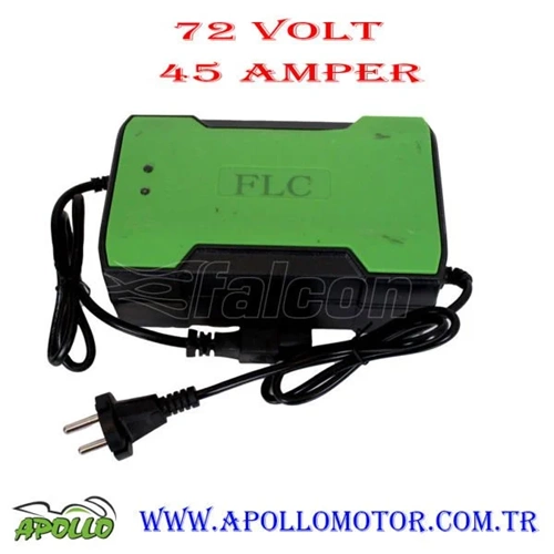 E-BİKE ŞARJ CİHAZI 72 V 45 AH - 2 LED FALCON