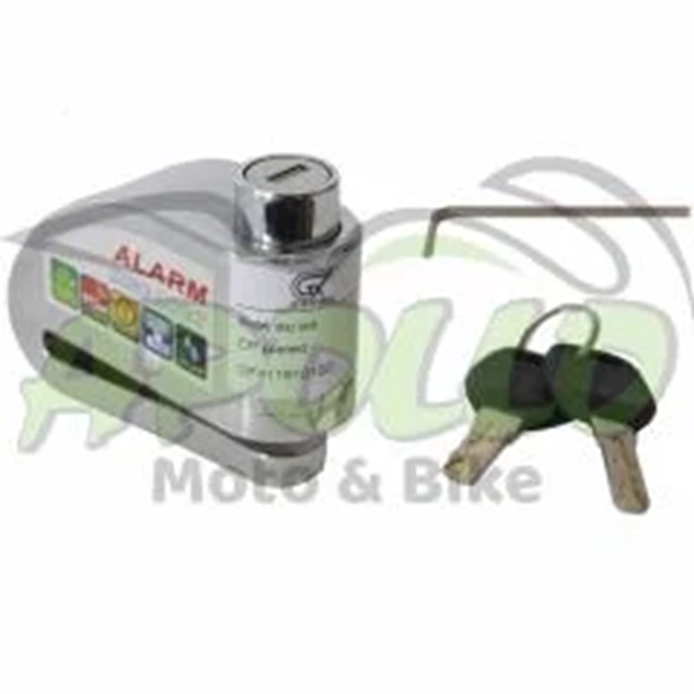 MOTOSOİKLET DİSK KİLİDİ ALARIMLI NİKEL - A KALİTE