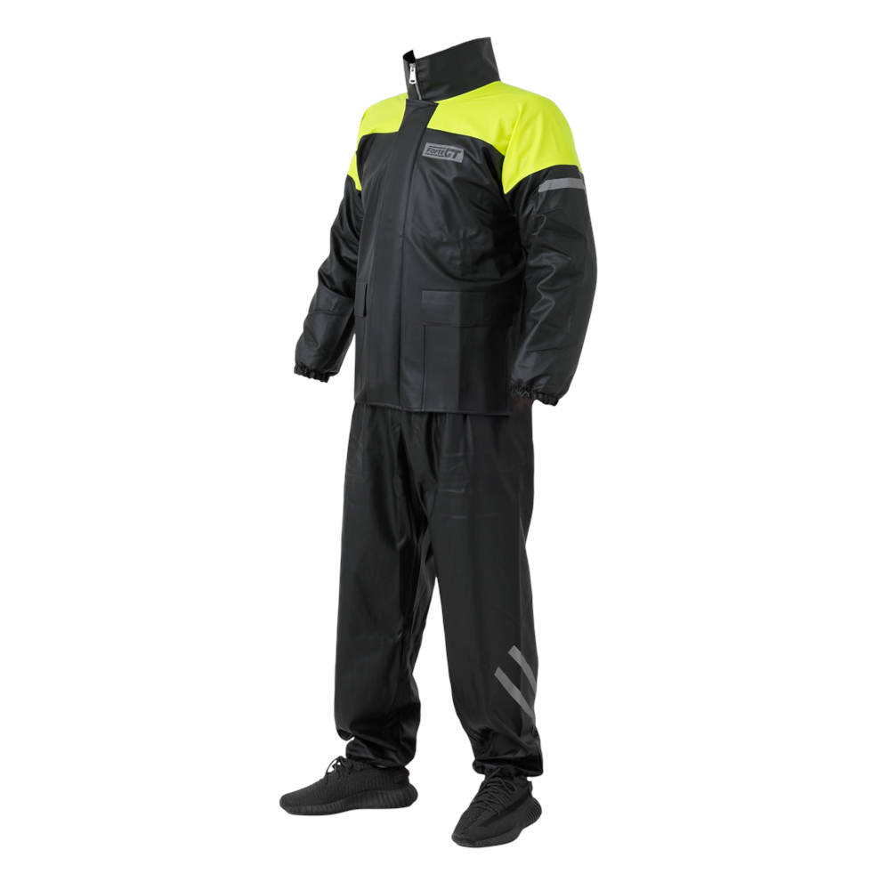 PVC ALT ÜST TAKIM YAĞMURLUK FORTE GT 1134 PVC CEPLİ MODEL - XL