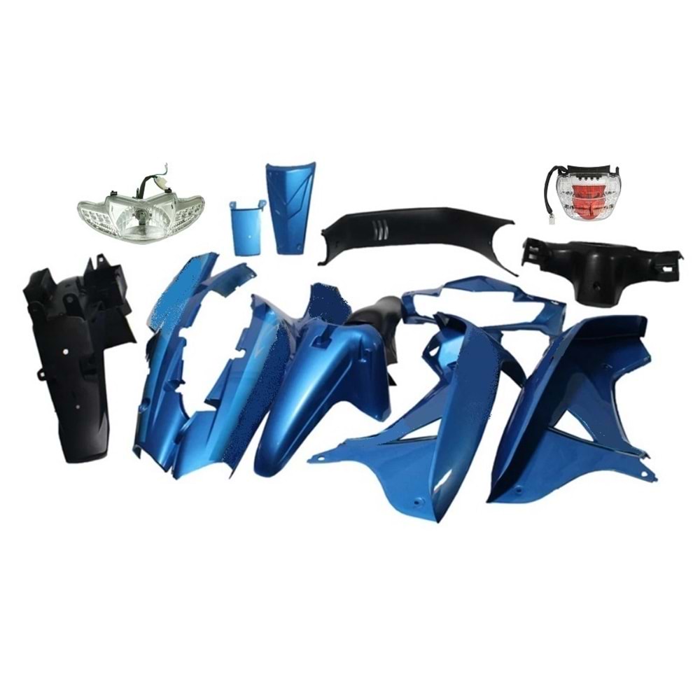 CUB 100 SFC KAPORTA SETİ MAVİ (FAR + STOP) DAHİL