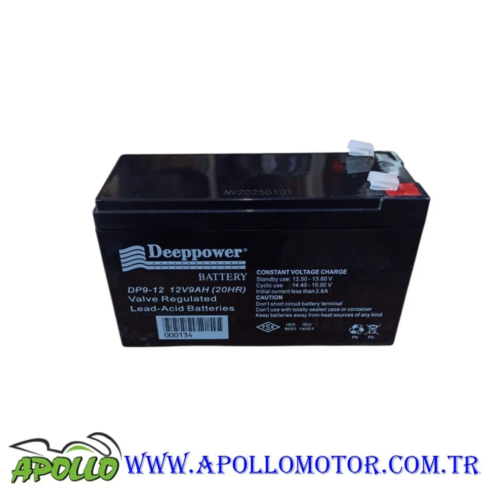 12V 9 AH PİL AKÜ DEEPPOWER