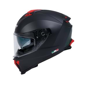SWAY 865 GÜNEŞ GÖZLÜKLÜ KAPALI KASK - MAT SİYAH - L
