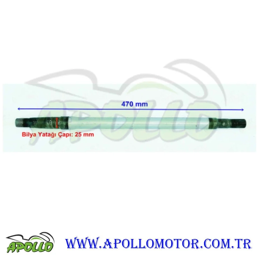 E-BİKE KASALI AKIS MİLİ 18 DİŞ 47 CM
