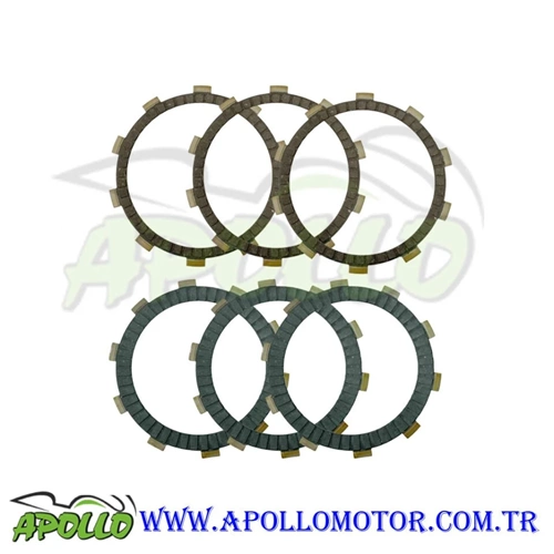 SR250-SR450 DEBRİYAJ BALATASI SET 3 KALIN - 3 İNCE 10 TIRNAK