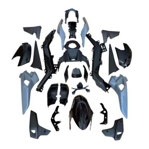 CF 250 NK KAPORTA SETİ SİYAH (26 PARÇA)