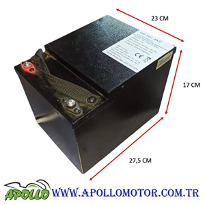 72 VOLT 20 AH LİTHİUM AKÜ ORTEC + ŞARJ ALETİ