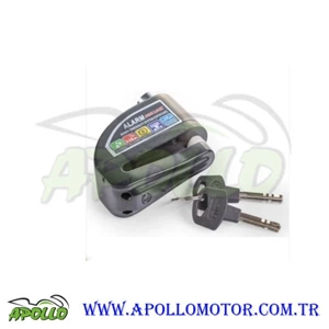 MOTOSOİKLET DİSK KİLİDİ ALARIMLI - RENKLİ