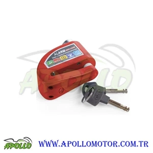 MOTOSOİKLET DİSK KİLİDİ ALARIMLI - RENKLİ