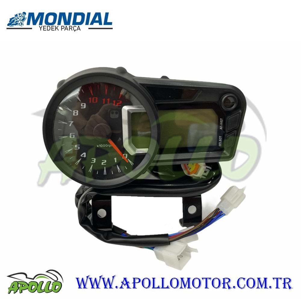 DRİFT L 125 DİJİTAL KM SAAT PANELİ / GÖSTERGE - RBK