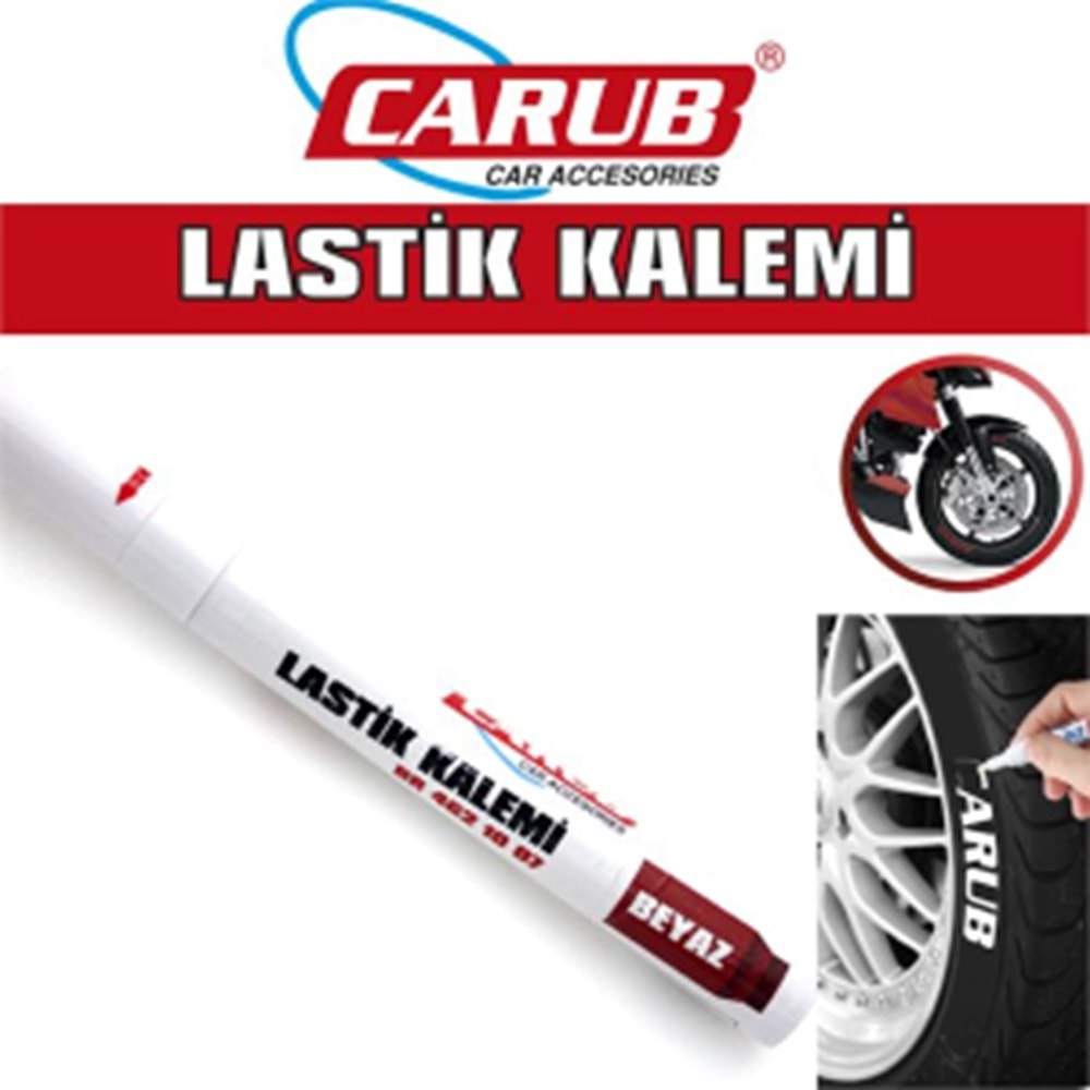 CARUB LASTİK KALEMİ BEYAZ