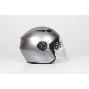 ÇENESİZ KASK GÖZLÜKLÜ - TİTANYUM GRİ