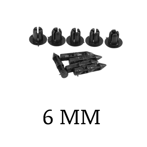 KAPORTA KLİPSİ PLASTİK 6mm (100 ADET)