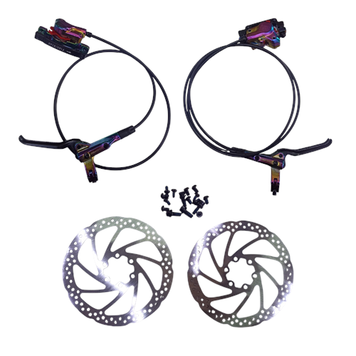 HD-600 HİDROLİK FREN SETİ ÖN + ARKA RAİNBOW KUTULU