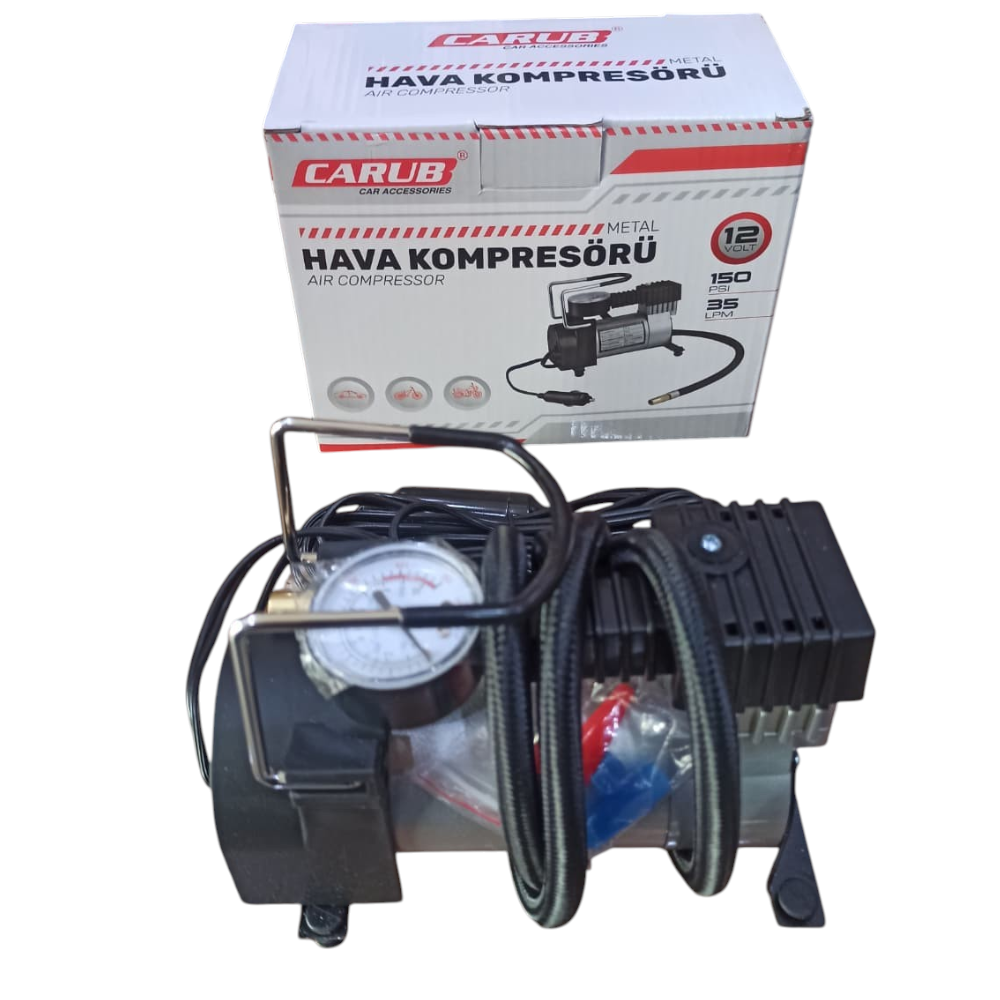 CARUB HAVA KOMPRESÖRÜ 12 VOLT METAL