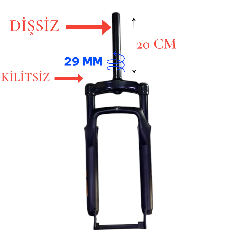 FAT BİKE 20 X 4.00 AMORTİSÖRLÜ MAŞA DİŞSİZ - OVERSİZ