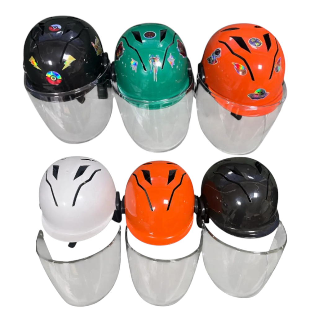 ÇOCUK KASK CAMLI - KARIŞIK RENK