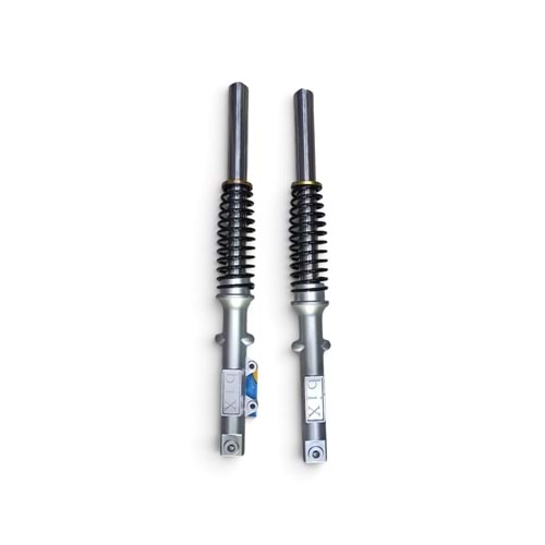 E-BİKE KASALI ÖN AMORTİSÖR TAKIMI - GRİ DİSK UYUMLU 80 CM / 43 MM
