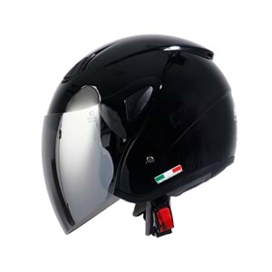 SWAY 733 YARIM KASK SİYAH - L (AYNALI CAM)