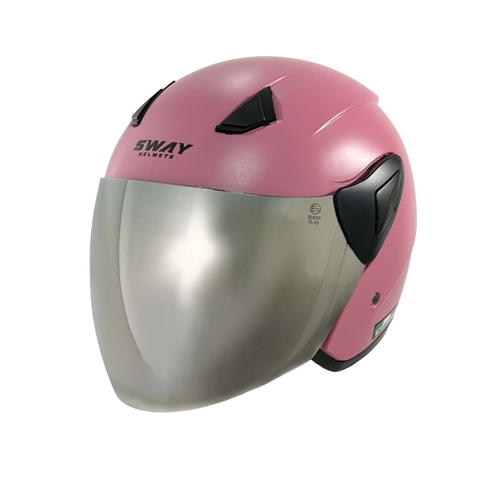 SWAY 733 (Y) YARIM KASK PEMBE - XL (AYNALI CAM)