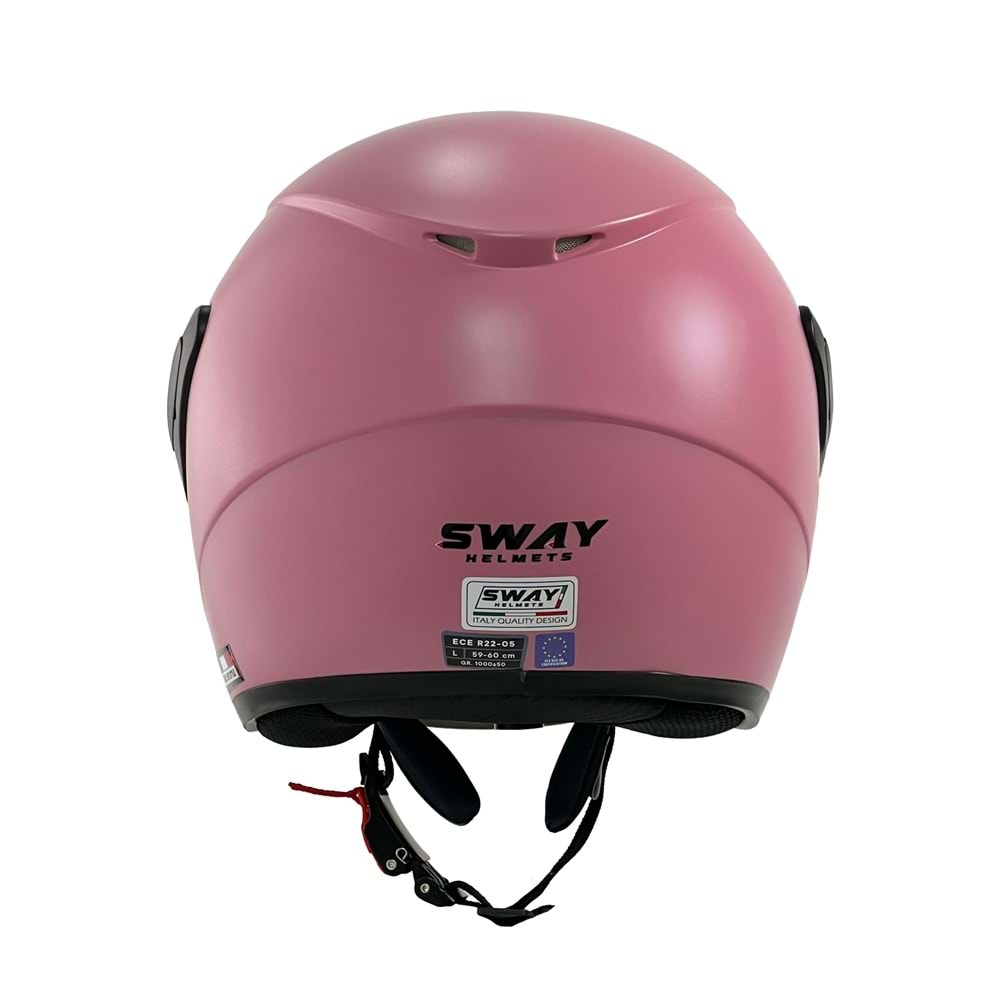 SWAY 733 (Y) YARIM KASK PEMBE - XL (AYNALI CAM)