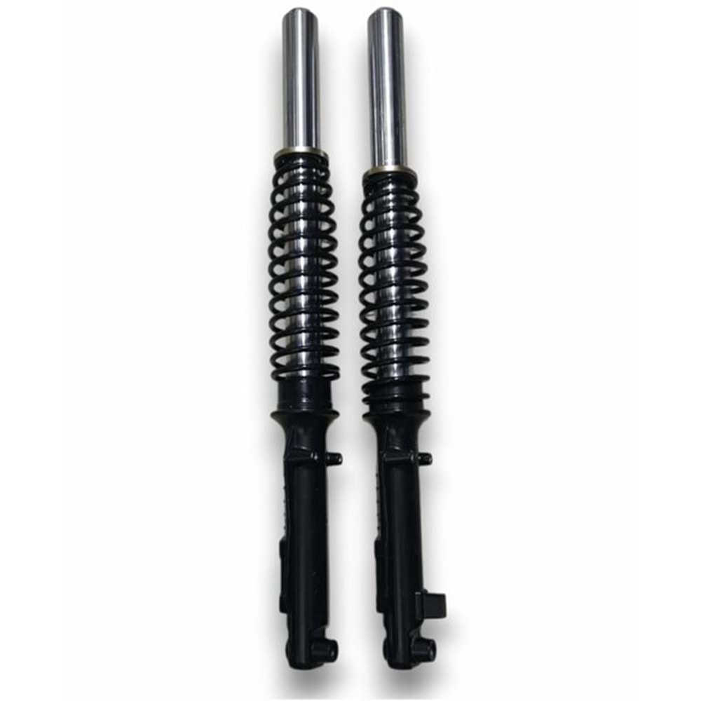 E-BİKE KASALI ÖN AMORTİSÖR TAKIMI - SİYAH DİSKLİ / 43 MM