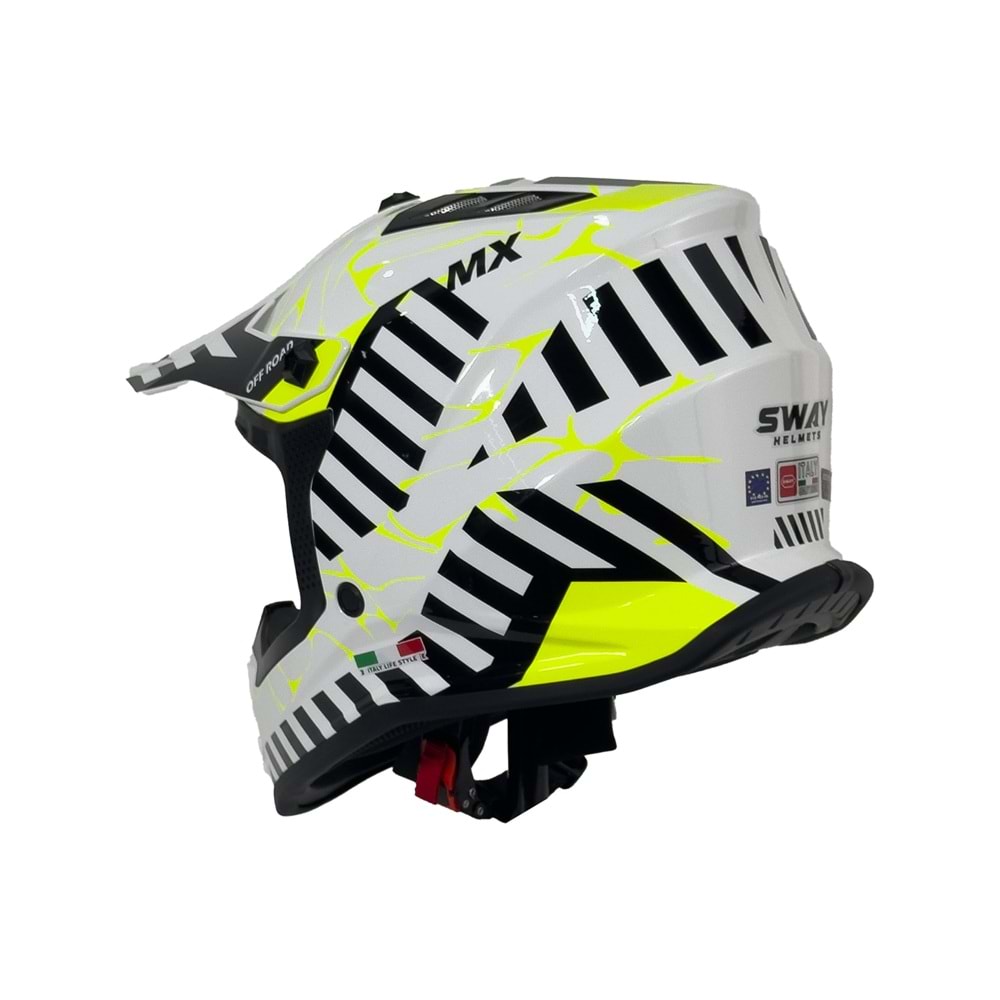 SWAY 618 ÇOCUK CROSS KASK ALERT - BEYAZ - L