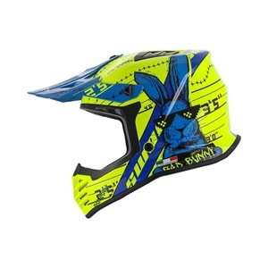 SWAY 618 ÇOCUK CROSS KASK BUNNY - SARI - MAVİ - L