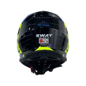 SWAY 618 ÇOCUK CROSS KASK BUNNY - SİYAH - MAVİ - L