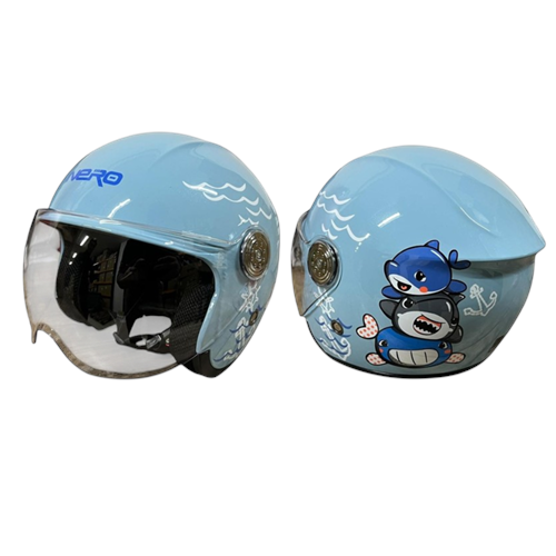 NERO ÇOCUK KASK ÇENESİZ 601 MAVİ (XL)