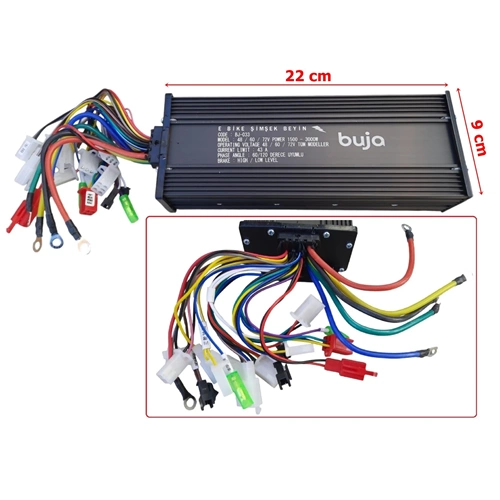 BUJA 48-60-72 V 1500 WATT - KARA ŞİMŞEK PERFORMANS BEYİN