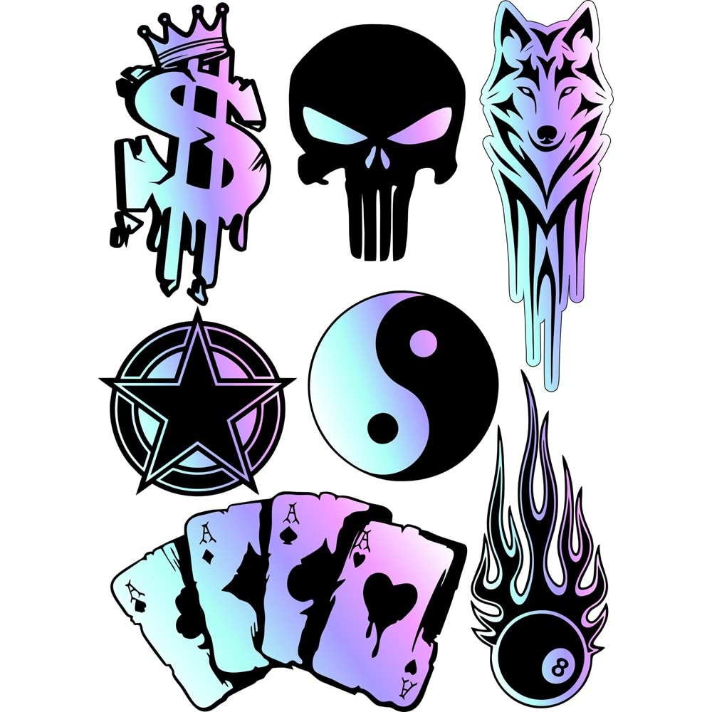HOLOGRAM A5 STİCKER 013