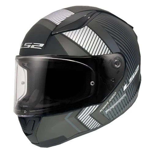LS2 RAPID 2 EXTRA MAT SİYAH-GRİ KASK XL