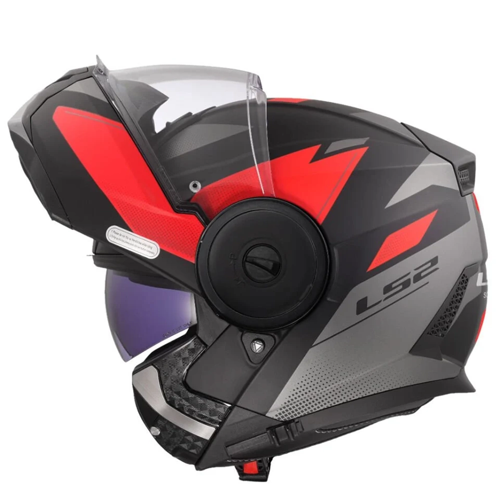 LS2 SCOPE 2 DURIA MAT SİYAH-KIRMIZI KASK XXL